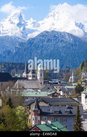 Et Berchtesgaden Watzmann, Bavière, Allemagne Banque D'Images