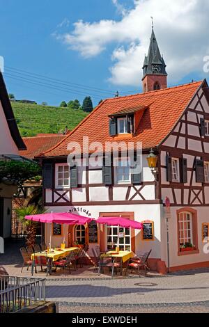 Maison à pans de bois dans la région de Sankt Martin, Rhénanie-Palatinat, Allemagne Banque D'Images