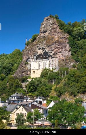 Rock church, Idar-Oberstein, Rhénanie-Palatinat, Allemagne Banque D'Images