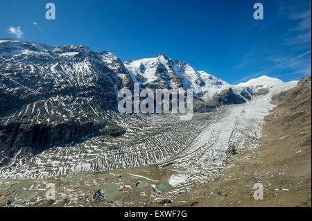 Pasterze Glacier Grossglockner avec, Autriche Banque D'Images