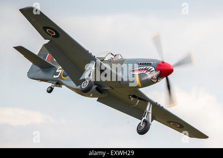 North American P-51D Mustang à Duxford Air Show Banque D'Images