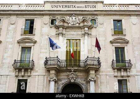 L'université, Catane, Sicile, Italie, Europe Banque D'Images