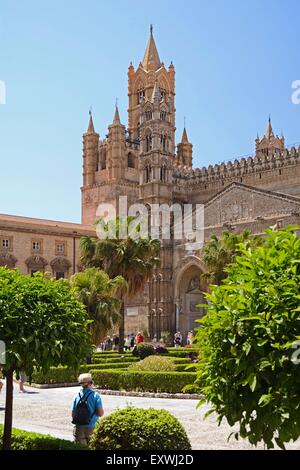 Cathédrale, Palerme, Sicile, Italie, Europe Banque D'Images