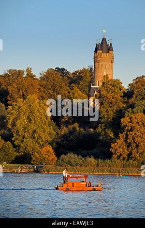 La tour flatowturm, parc de Babelsberg Potsdam, Brandebourg, Allemagne Banque D'Images