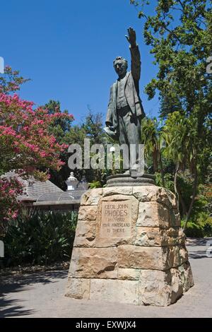 Cecil Rhodes monument à la société's Garden, Cape Town, Afrique du Sud Banque D'Images