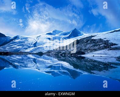 Avec Eissee Grossvenediger, Tyrol, Autriche Banque D'Images