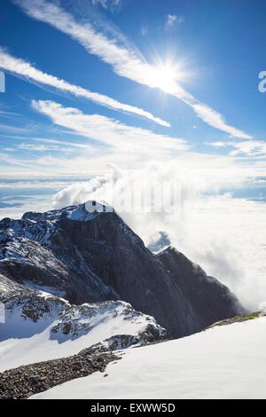 Voir le matin de Hochkoenig Bratschenkopf à Grosser, Alpes de Berchtesgaden, Allemagne Banque D'Images