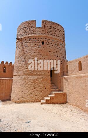 Fujairah Fort, Heritage Village, Fujairah, Émirats Arabes Unis Banque D'Images