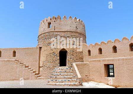 Fujairah Fort, Heritage Village, Fujairah, Émirats Arabes Unis Banque D'Images