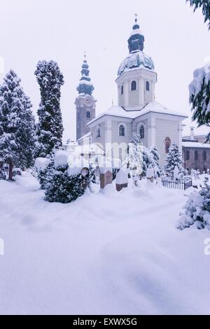 Collégiale Saint-pierre et son cimetière, Salzbourg, Autriche, Europe Banque D'Images