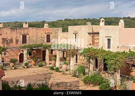 Monastère d'Arkadi, Crète, Grèce Banque D'Images