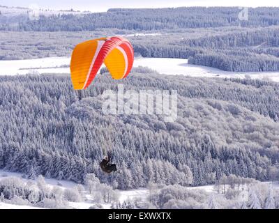 Parapente, Wasserkuppe, Rhoen, Hesse, Germany, Europe Banque D'Images