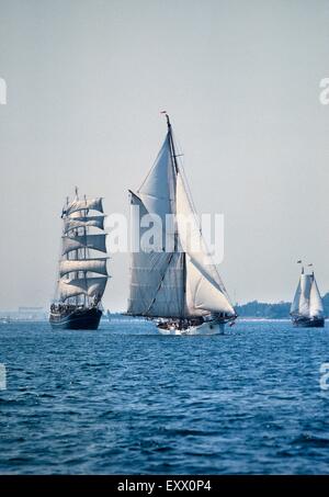 Tall Ships, baie de Kiel, Schleswig-Holstein, Allemagne, Europe Banque D'Images