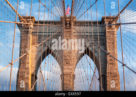 Pont de Brooklyn, New York. USA. Banque D'Images