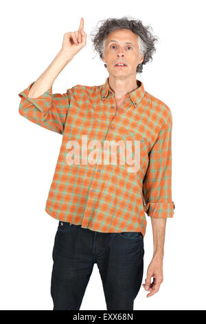 Bel homme faisant différentes expressions dans différents ensembles de vêtements : vous souhaitez en parler Banque D'Images