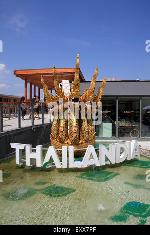 Thailandia pavillon à l'Expo 2015 de Milan, Italie Banque D'Images