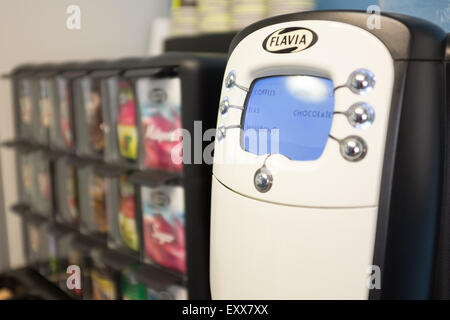 Flavia machine à café, avec un large choix de sachets Banque D'Images