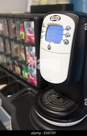Flavia machine à café, avec un large choix de sachets Banque D'Images
