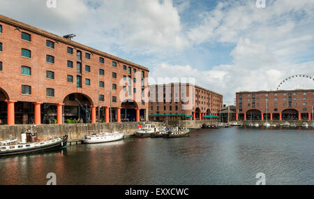 Les appartements de l'Albert Dock, Liverpool, Merseyside, England, UK Banque D'Images