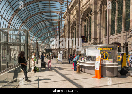 La gare centrale, Strasbourg, France, Europe Banque D'Images