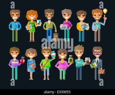 Les gens d'affaires logo vector modèle. bureau ou de votre entreprise, le travail, l'icône du travail Illustration de Vecteur