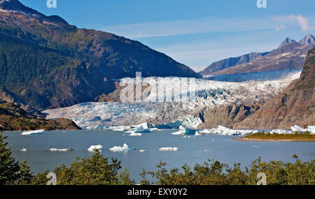 Mendenhall Glacier, Alaska Juneau Banque D'Images