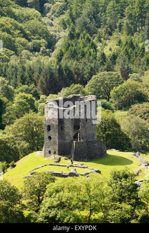 Château de Dolbadarn à Llanberis, Snowdonia. Banque D'Images