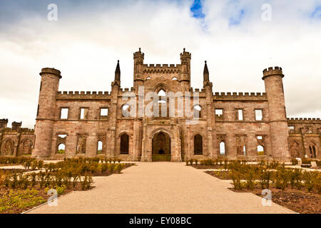 Ruines du château de Lowther en Cumbria, UK. Banque D'Images