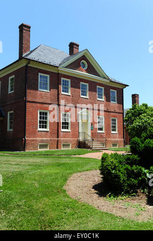 USA Maryland MD Laurel Prince Georges County Le Montpelier Mansion, La Maison du Major Thomas Snowden et épouse Anne dans les années 1700 Banque D'Images