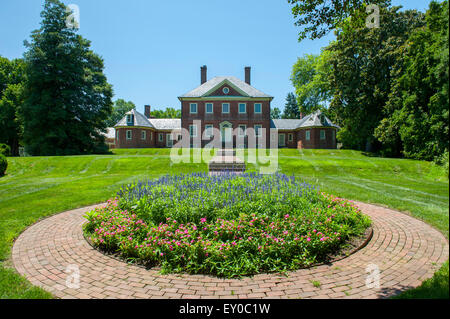 USA Maryland MD Laurel Prince Georges County Le Montpelier Mansion, La Maison du Major Thomas Snowden et épouse Anne dans les années 1700 Banque D'Images