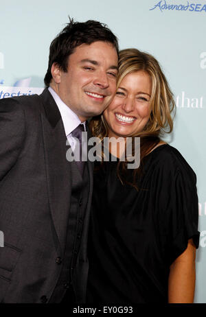 Nancy Juvonen et Jimmy Fallon au Los Angeles premiere de 'Il est juste pas qu'en vous". Banque D'Images