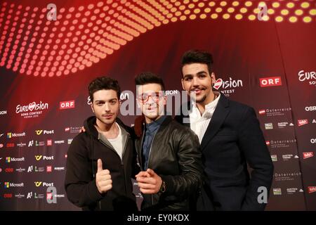 Eurovision 2015 - Vienne avec répétition : Il Volo Où : Vienne, Autriche Quand : 17 mai 2015 Banque D'Images