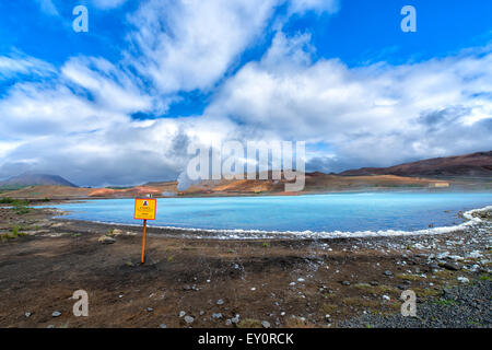 Zone géothermique, l'Islande Hverir Banque D'Images