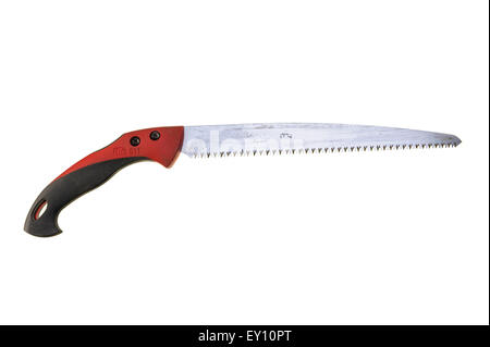 Scie d'élagage à la main. Banque D'Images
