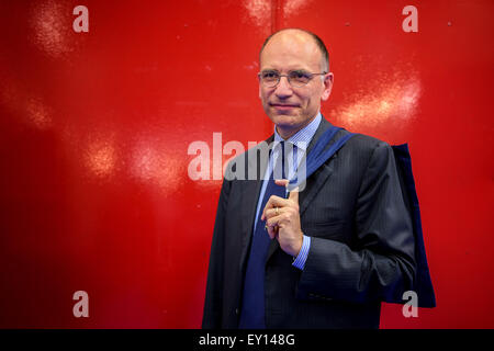 Enrico Letta, ancien premier ministre de l'Italie Banque D'Images