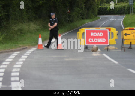 Photos de fichier : Havant, UK. 26 Juin, 2015. Photos d'une scène de Double Poignard en Havant Le dimanche 19 juillet 2015 : un sans-abri qui se trouvait face à son procès pour la tentative de meurtre de deux garçons a été trouvé mort dans sa cellule de prison. Richard Walsh, 43 ans, a été accusé d'avoir poignardé les deux enfants, âgés de 12 et 13, dans une rue de Havant, le mois dernier. Il a été placé en détention à la Prison de Belmarsh, dans le sud-est de Londres. Le personnel de la prison a constaté Walsh ne répond pas dans sa cellule ce matin. Le personnel et le personnel paramédical a lutté pour sauver sa vie mais il a été déclaré mort. Crédit : Jason Kay/Alamy Live News Banque D'Images