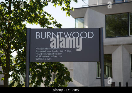 Dans l'école, de Burntwood Lane London Wandsworth Burntwood. Banque D'Images