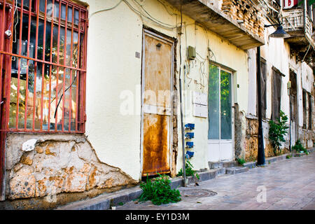 Rangée de bâtiments anciens en Turquie Banque D'Images