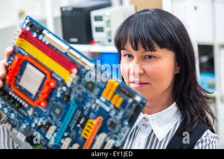 Le contrôleur de développement pour les machines CNC Banque D'Images