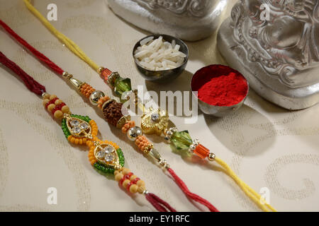 Rakhi, Rakshabandhan, Raksha Bandhan, Festival, Festival indien, personne, les relations Banque D'Images