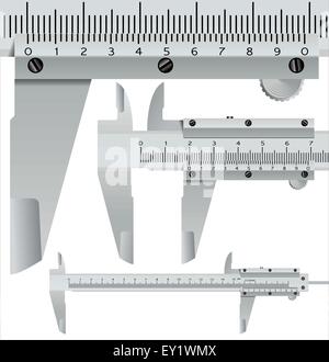 La place de l'étrier, objet de mesure réaliste - vector illustration Illustration de Vecteur