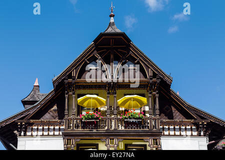 Hotel Restaurant Pfaff, Triberg, Forêt Noire, Allemagne Banque D'Images