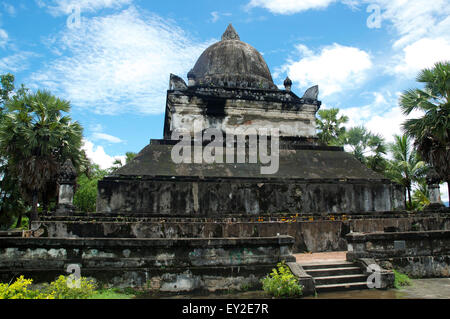 Au stupa bouddhiste temple Wat Visoun, Luang Prabang, Laos Banque D'Images