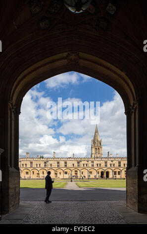 L'entrée de Christ Church College, Oxford University, Oxford, Oxfordshire, England, UK Banque D'Images