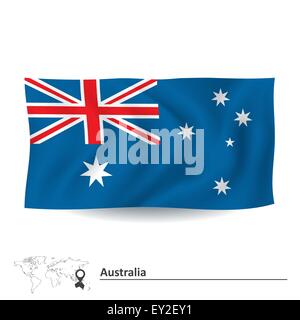 Pavillon de l'Australie - vector illustration Illustration de Vecteur
