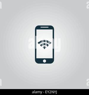 Wi fi sur votre smartphone Illustration de Vecteur