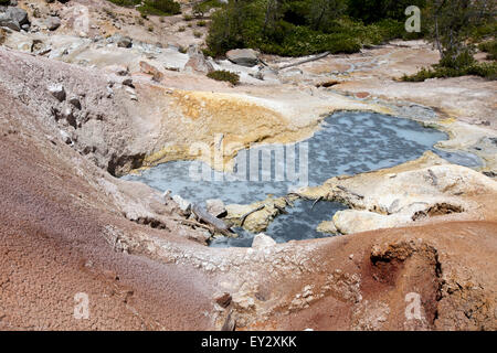 L'eau bouillante à Cuisine Devils, Lassen Volcanic National Park, California, United States of America Banque D'Images