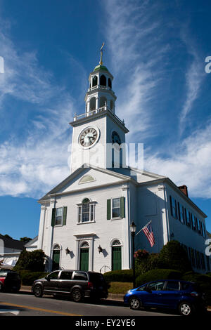 Vieux Sud United Methodist Church, lecture, Massachusetts, États-Unis d'Amérique Banque D'Images