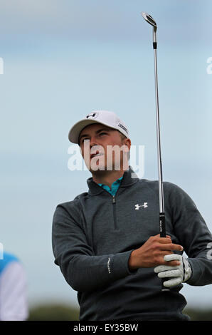 Old Course, St Andrews, Fife, en Écosse. 19 juillet, 2015. Jordan Spieth de United States en action sur le 11ème trou au cours de la troisième série de la 144e British Open Championship à l'Old Course de St Andrews, dans le Fife, en Écosse. Credit : Action Plus Sport/Alamy Live News Banque D'Images