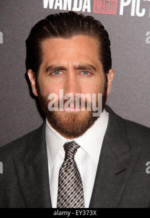 20 juillet 2015 - New York, New York, États-Unis - l'Acteur Jake Gyllenhaal assiste à la première de New York "outhpaw' qui s'est tenue dans l'AMC Loews Lincoln Center. (Crédit Image : © Kaszerman ZUMAPRESS.com)/Nancy Banque D'Images